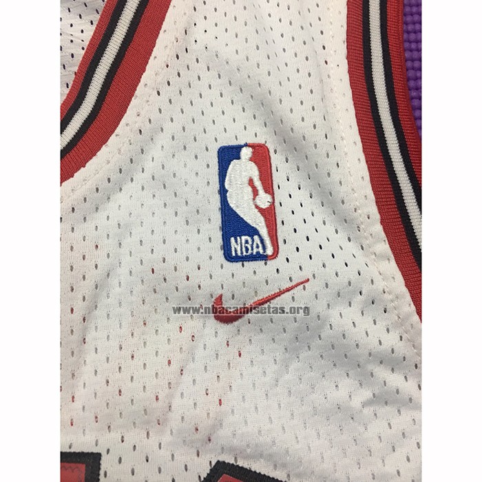 Camiseta Chicago Bulls Michael Jordan NO 23 Retro Blanco